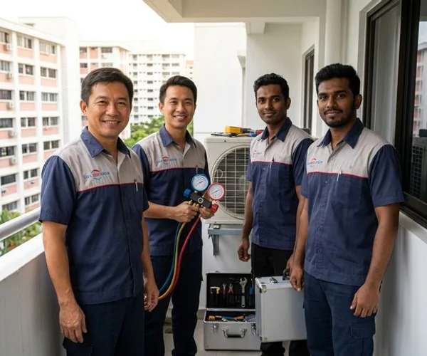 Coolbest Aircon team of trained technicians serving Tampines and East Region