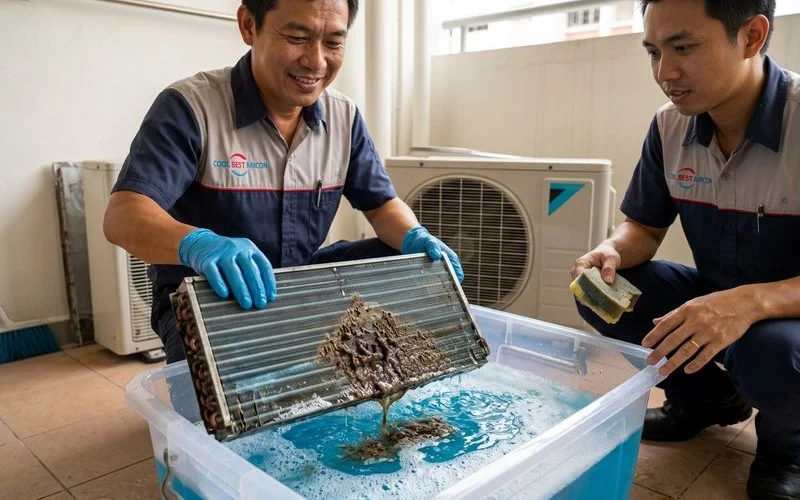 Aircon Chemical Overhaul Tampines