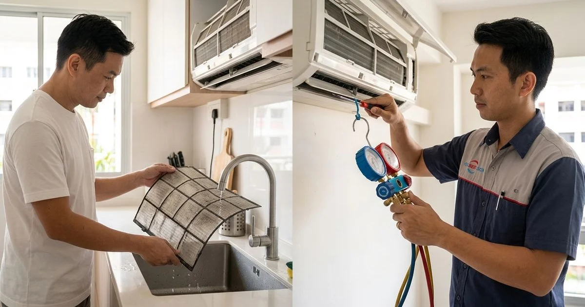 DIY vs Professional Aircon Servicing in Tampines: What Can You Do Yourself?